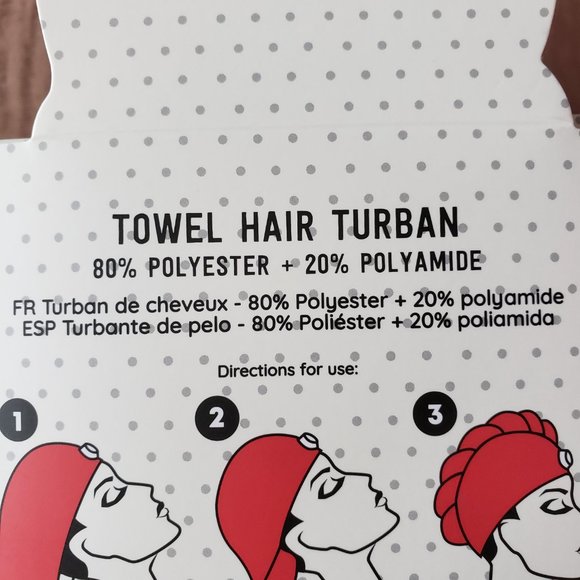 NIB Disney Minnie Mouse Towel/Hair Turban - Picture 5 of 5